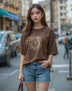 Women Oversized Fit Graphic T-shirt
